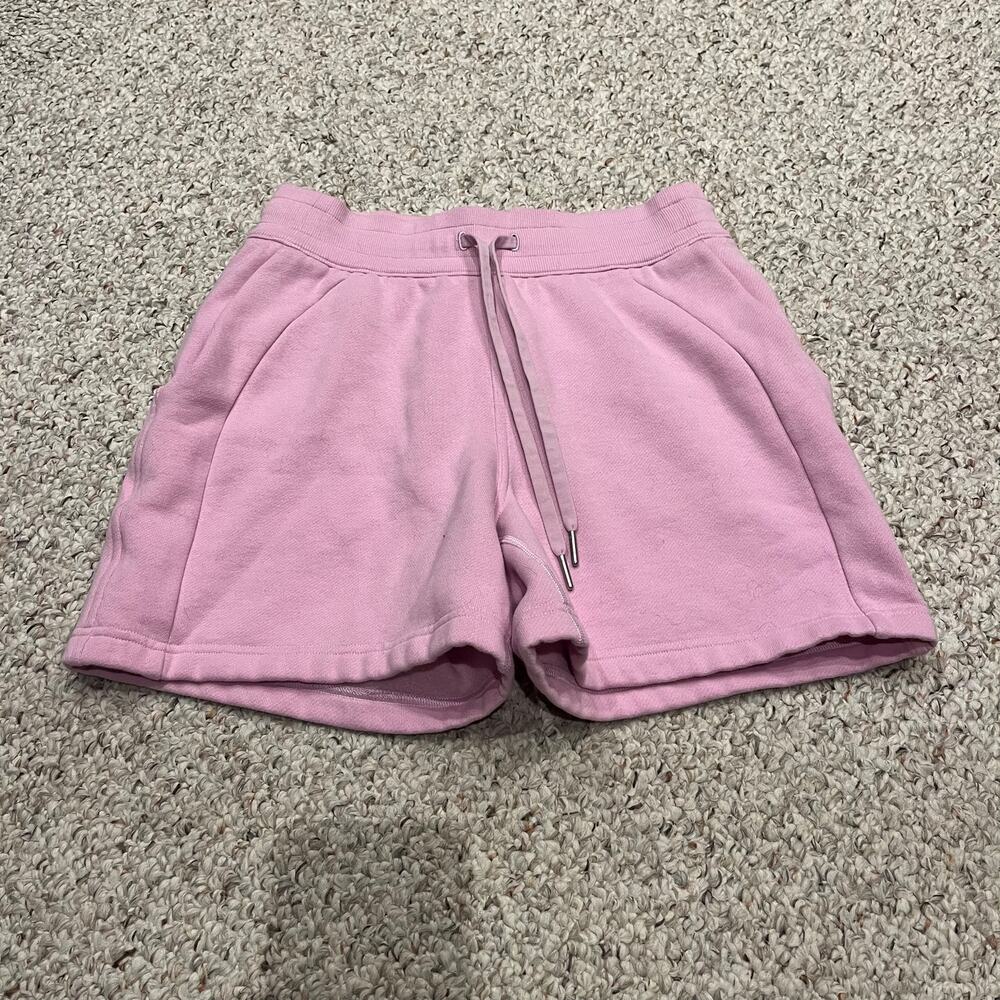 Lululemon Scuba High Rise Shorts 6 Pink Athleisure Workout Gym Casual Pockets